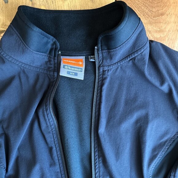 Merrell Aeroblock Black Embroidered Jacket Coat M - Picture 2 of 6